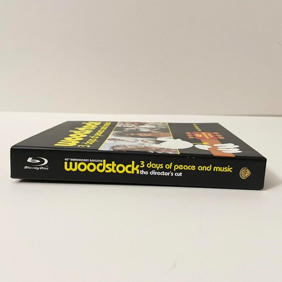 Woodstock Three Days of Peace Music Blu ray 3 Disc Set 40th Anniversary Flaws - Picture 2 of 16